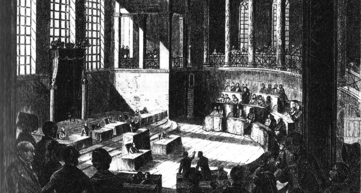 Badische Ständeversammlung 1845. Bild: gemeinfrei