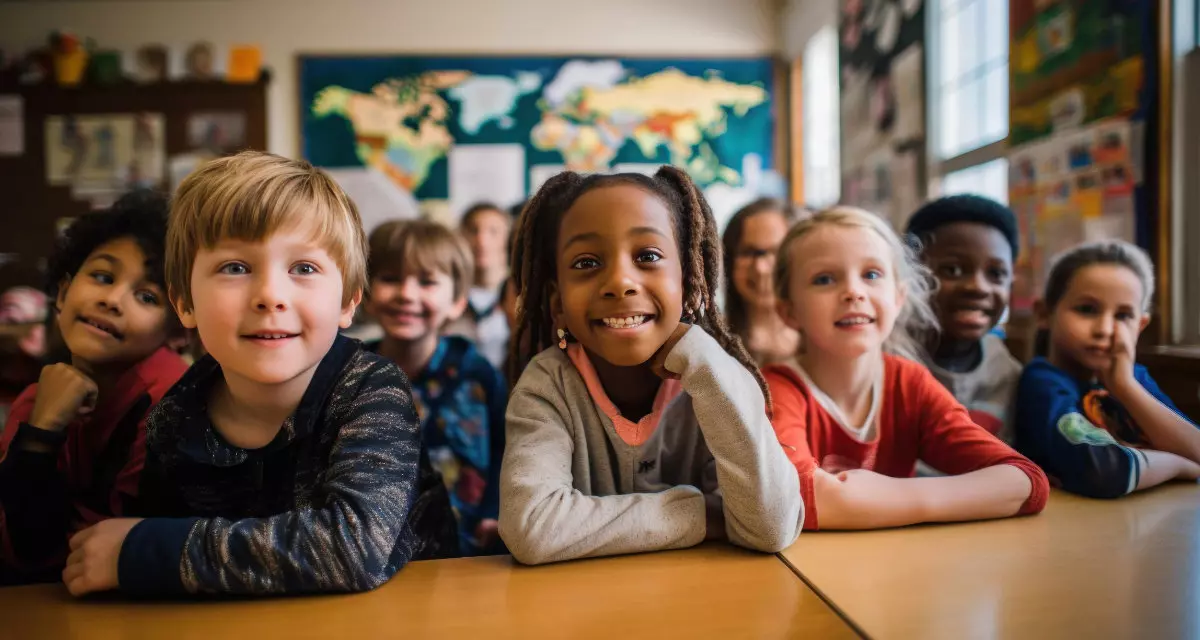Grundschulkinder. Foto: Adobe Stock | SayLi | 634515188 | KI-generiert